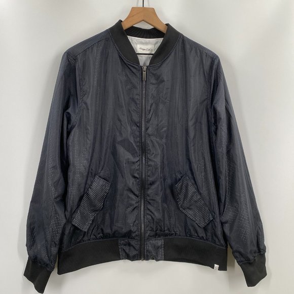 Sovereign Code Black Allistor Mesh Bomber Jacket - Picture 2 of 8